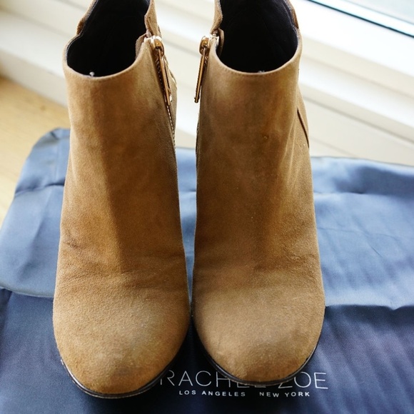 🆕 Rachel Zoe Ankle Boots Heels Brown Suede US 5 M - Picture 3 of 8